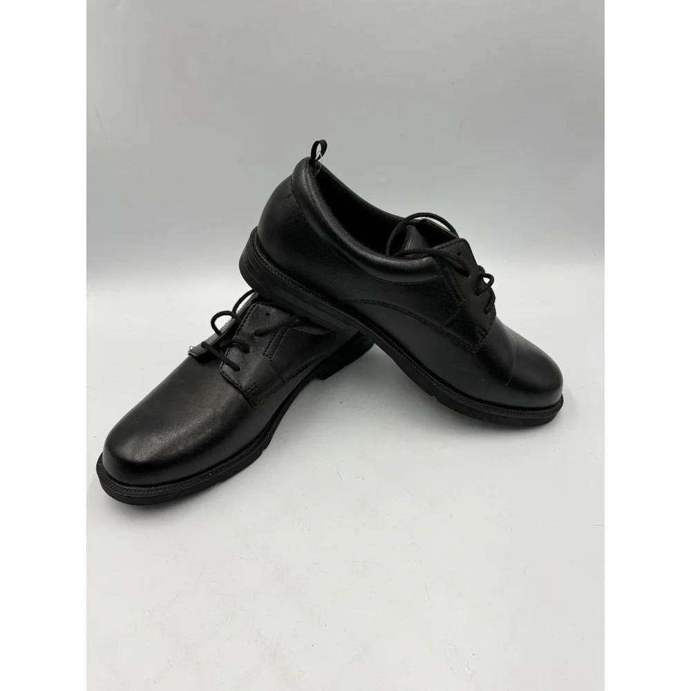 Wonder Nation Black Faux Leather Lace-Up Derby Dress Men's/Men's Youth Shoe US 5
